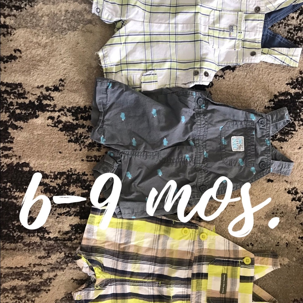 Baby boy overalls bundle